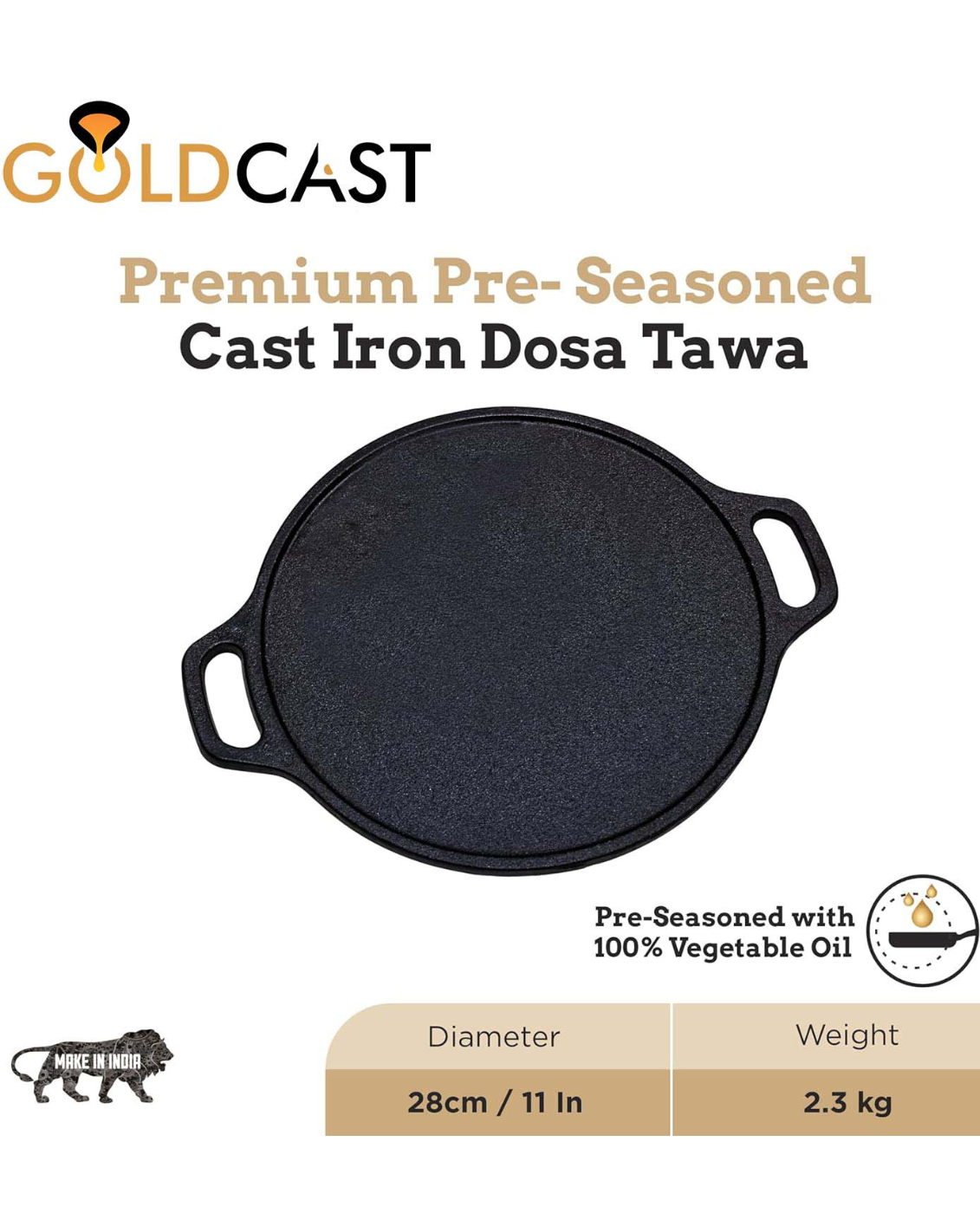 GOLDCAST Dosa Tawa