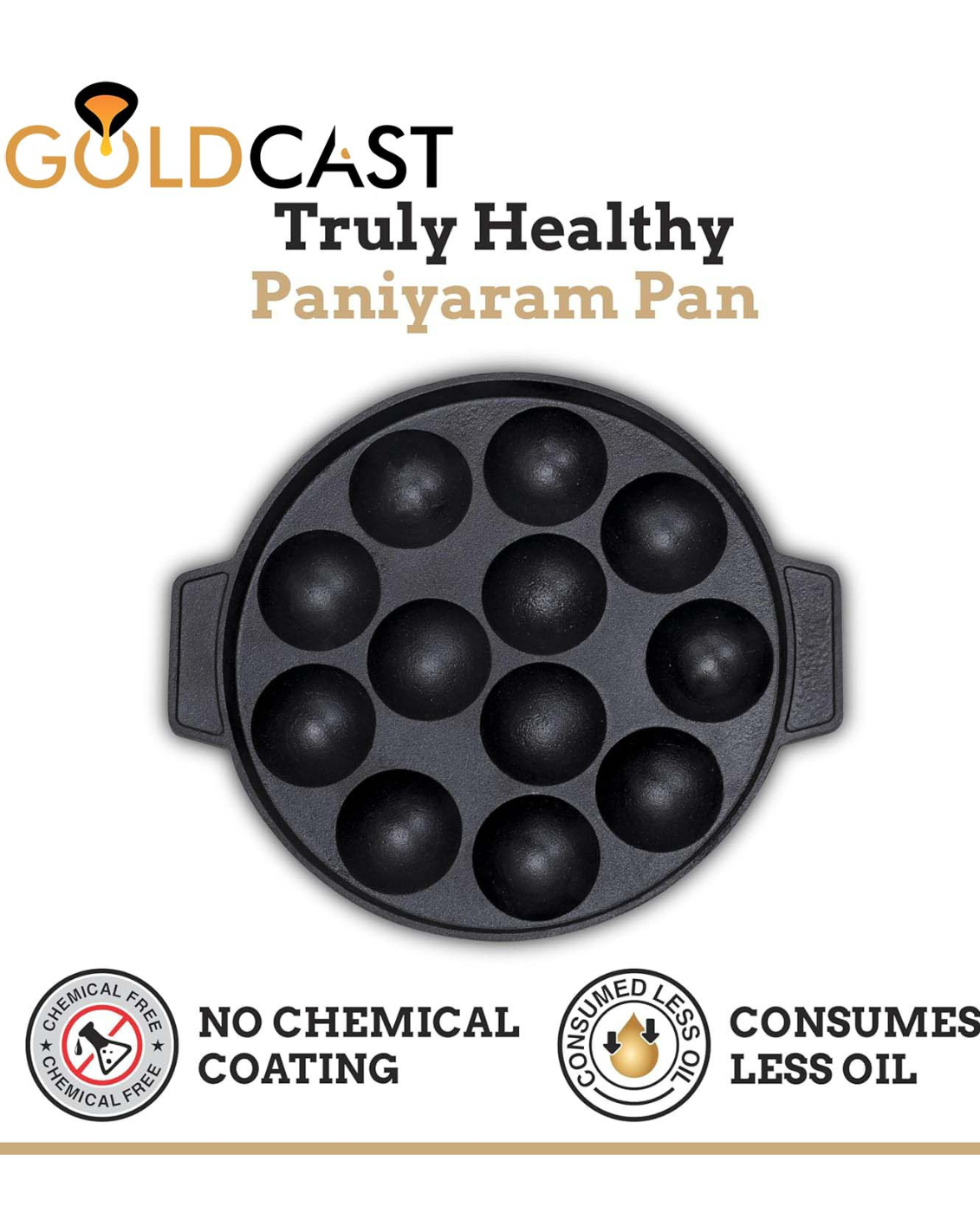 Cast Iron Appam Pan
