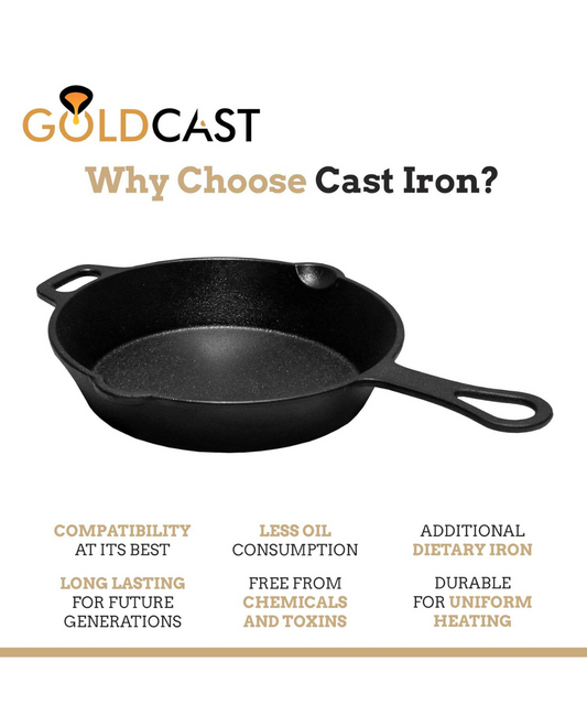 Cast iron fry pan