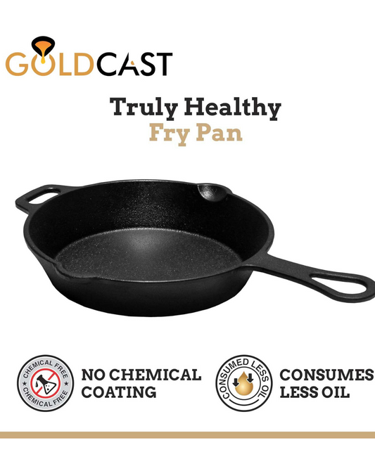 Cast iron fry pan