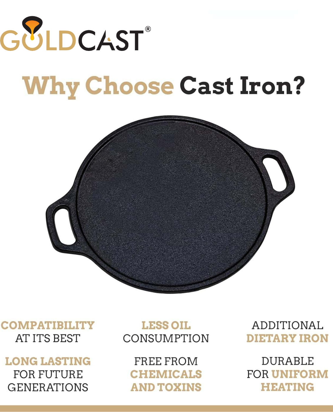 GOLDCAST Dosa Tawa