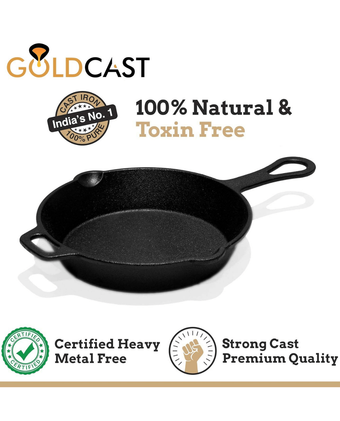 Cast iron fry pan